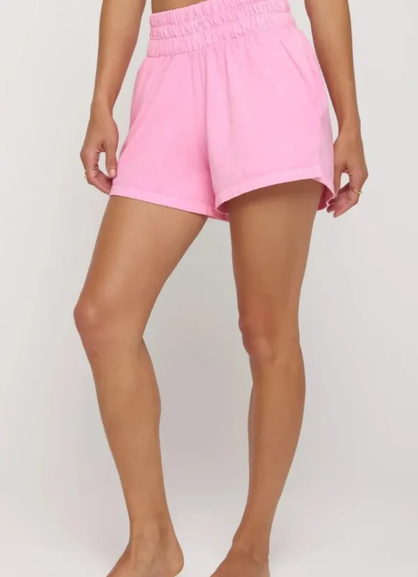 New Spiritual Gangster Kia Mid Rise Short Neon Rose