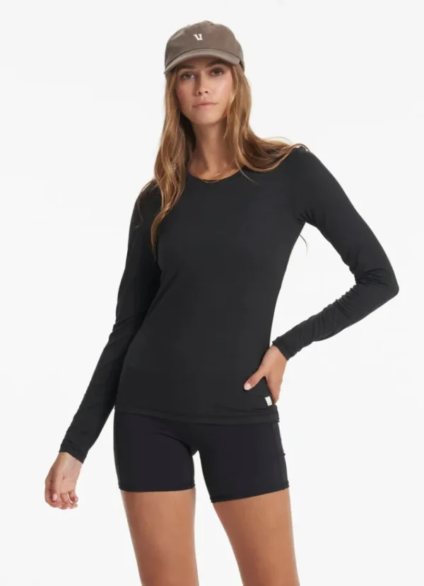 Outlet vuori Long Sleeve Luxe Crew Black Heather