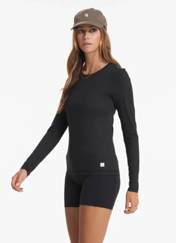 Outlet vuori Long Sleeve Luxe Crew Black Heather