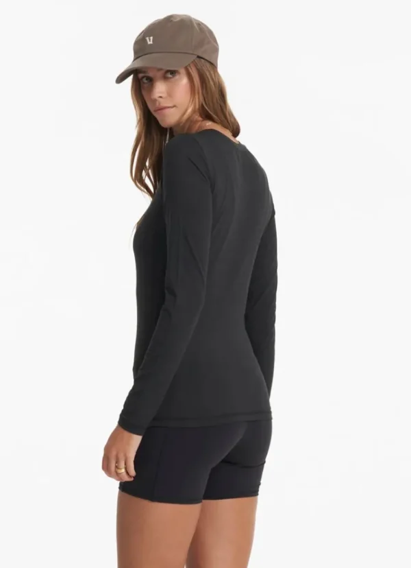 Outlet vuori Long Sleeve Luxe Crew Black Heather