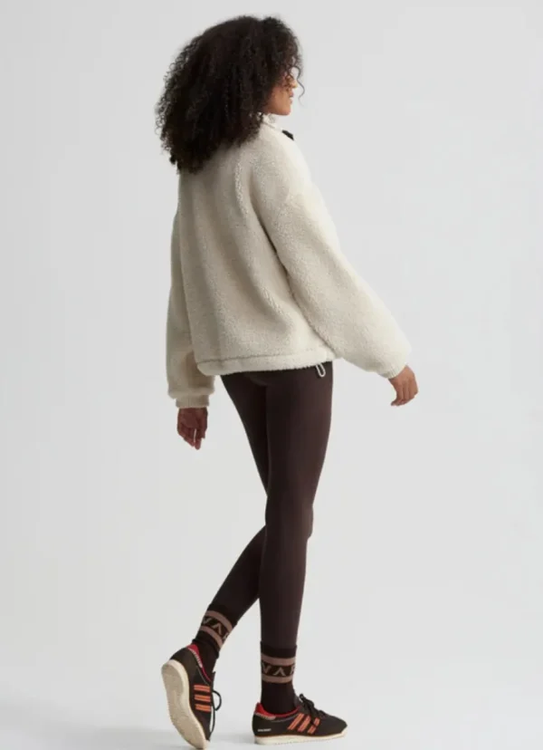 Outlet Varley Lowell Sherpa Jacket Sandshell/Coffee Bean