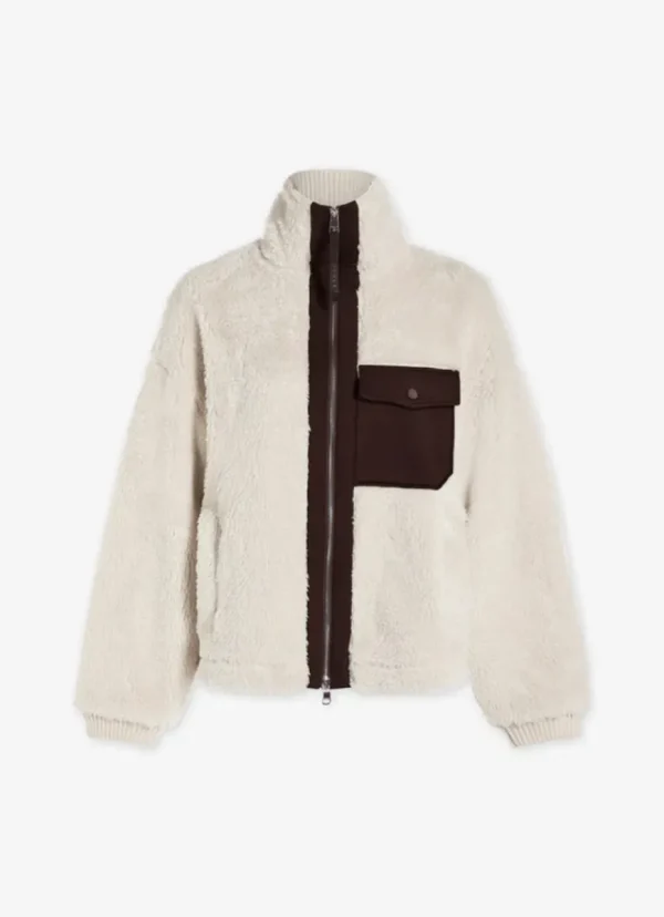 Outlet Varley Lowell Sherpa Jacket Sandshell/Coffee Bean