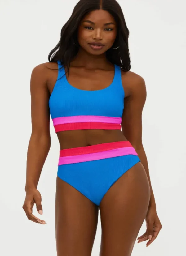 Sale BEACH RIOT Mackenzie Top Orchid Colourblock