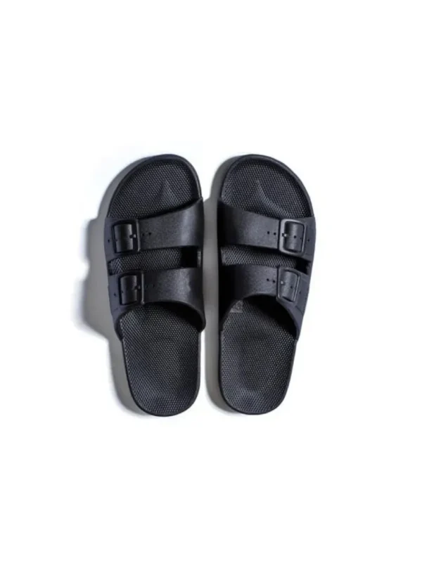 Online Freedom Moses Moses Two Band Slide Black