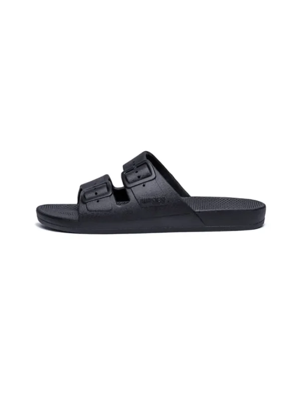 Online Freedom Moses Moses Two Band Slide Black