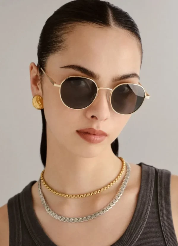 Discount Le Specs Odyssey Gold Khaki