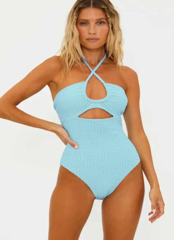 Fashion BEACH RIOT Phoenix One Piece Blueberry Ice