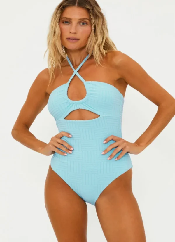 Fashion BEACH RIOT Phoenix One Piece Blueberry Ice