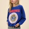 Hot DAYDREAMER Ramones Gold Seal Reverse Crew Blue Quartz