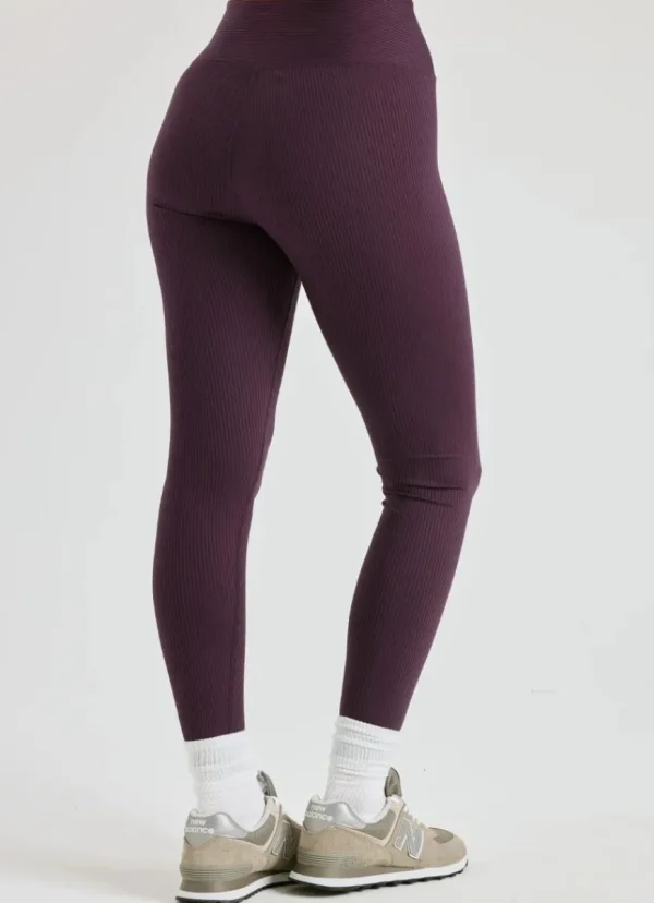 Fashion YEAR OF OURS Ribbed Football Legging Deep Plum