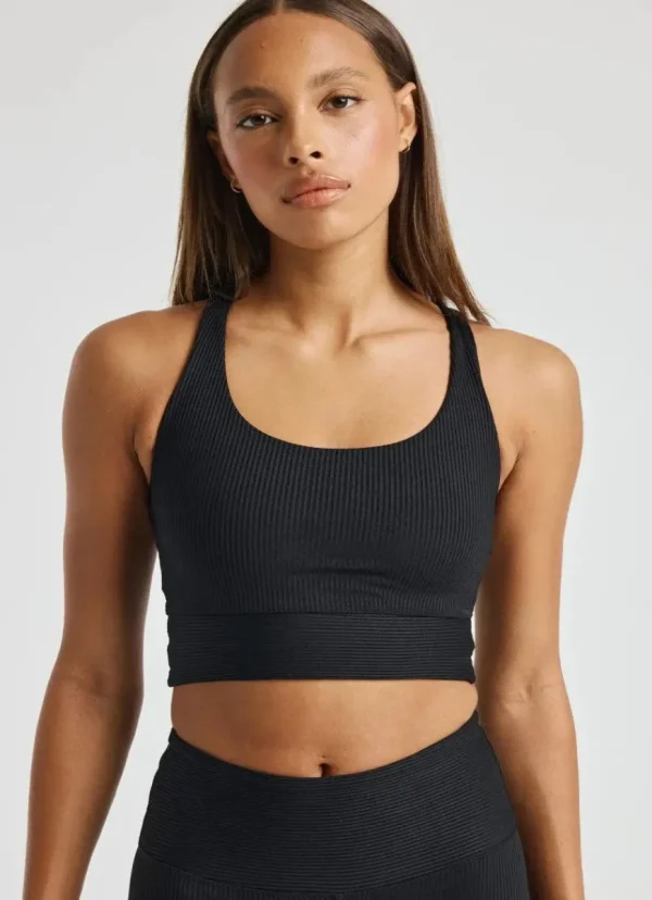 Clearance YEAR OF OURS Ribbed Gym Bra Black