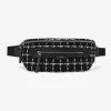 Clearance Varley Roby Belt Bag Black Mono Check