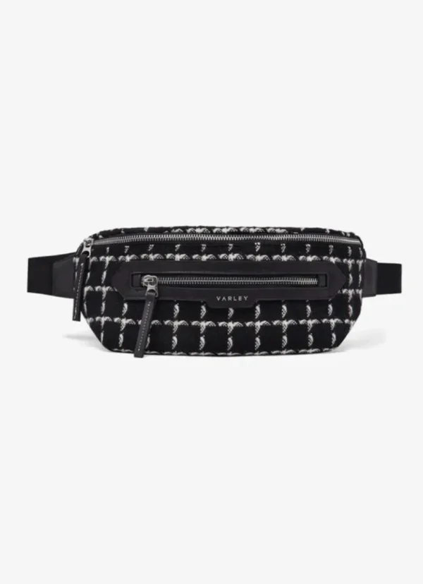 Clearance Varley Roby Belt Bag Black Mono Check