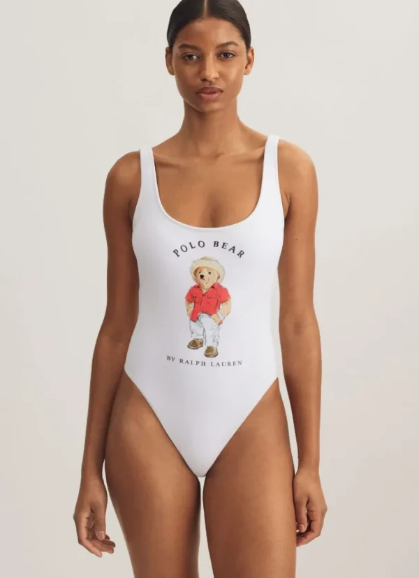 Best Polo Ralph Lauren Scoop Tank One Piece White