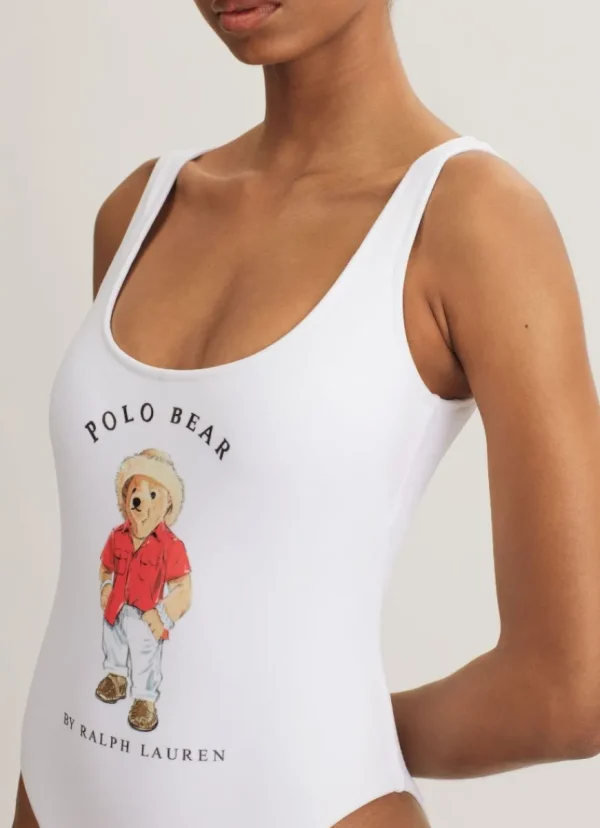 Best Polo Ralph Lauren Scoop Tank One Piece White