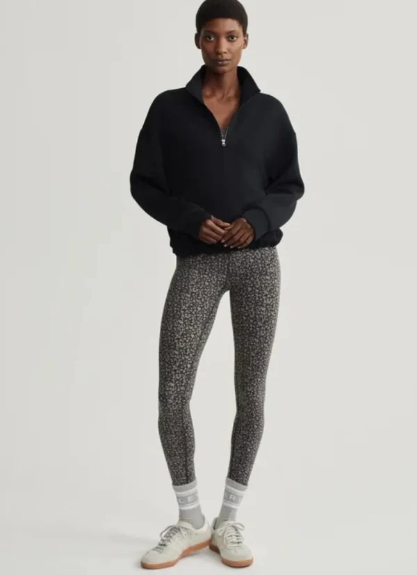 Best Varley Sian Cropped Half Zip Midlayer Black