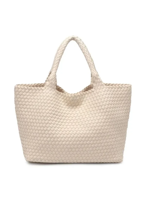 New SOL AND SELENE Sky’s The Limit - Medium Tote Cream
