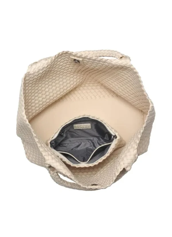 New SOL AND SELENE Sky’s The Limit - Medium Tote Cream
