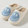 Online Smile Slippers White/Blue