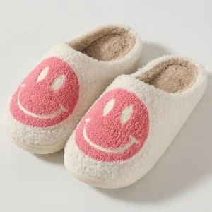 New Smile Slippers White/Pink