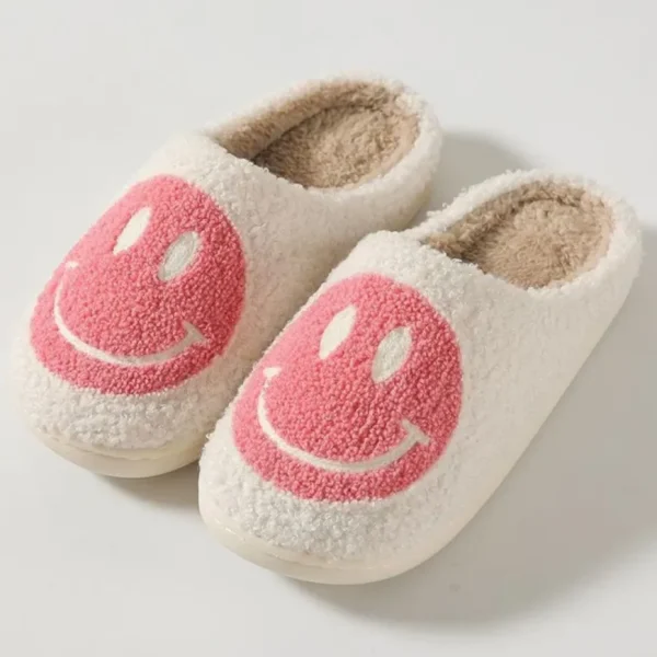 New Smile Slippers White/Pink