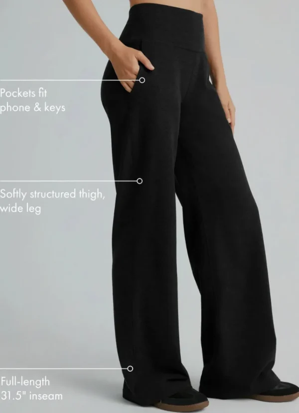 Fashion Beyond Yoga Spacedye Laid Back Pant Darkest Night