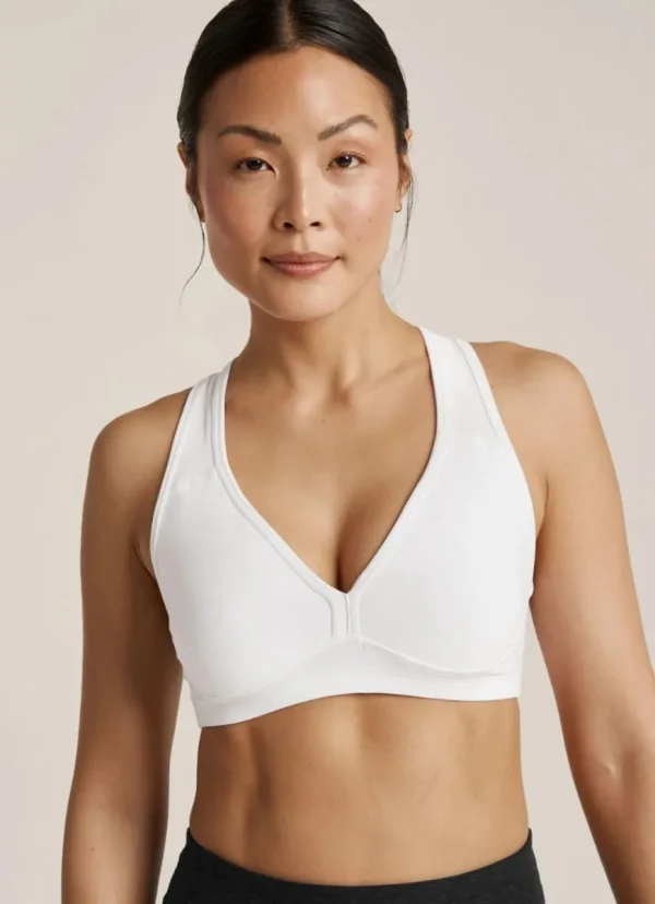 Discount Beyond Yoga Spacedye Lift Your Spirits Bra Cloud White