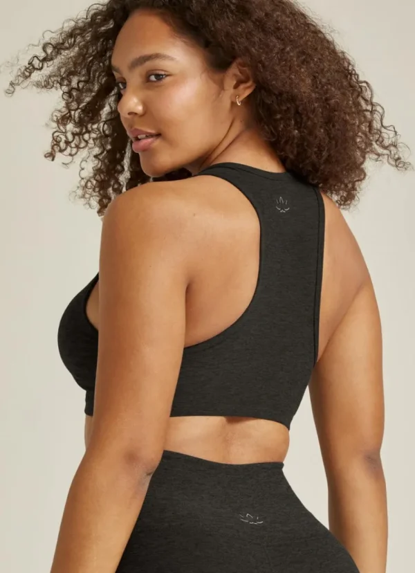 Sale Beyond Yoga Spacedye Lift Your Spirits Bra Darkest Night