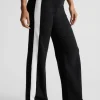 Fashion Beyond Yoga Spacedye Line Up Wide Leg Pant Darkest Night/Cloud White