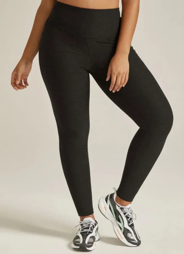 Discount Beyond Yoga Spacedye Out Of Pocket High Waisted Midi Legging Darkest Night