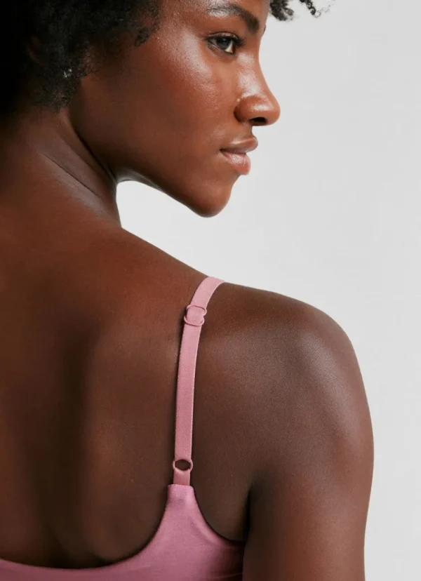 Best Beyond Yoga Spacedye Raise The Barre Shirred Bra Pink Haze Heather