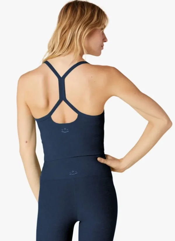 Outlet Beyond Yoga Spacedye Slim Racerback Cropped Tank Nocturnal Navy