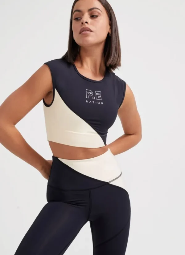 Online P.E Nation Stability Sports Bra Black