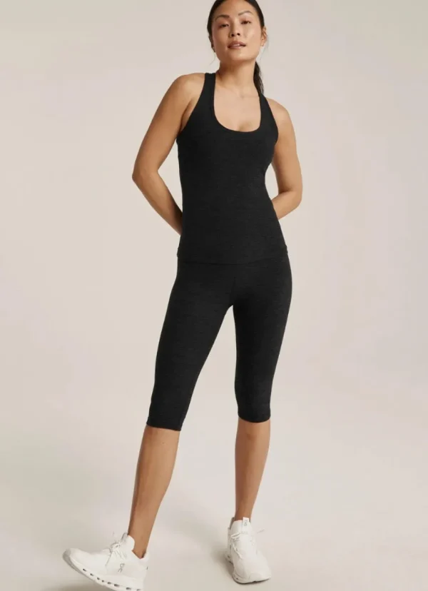 Sale Beyond Yoga Step Up Racerback Tank Darkest Night