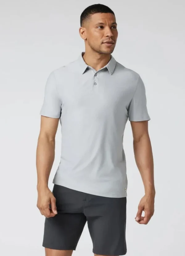 Clearance vuori Strato Tech Polo Platinum Heather