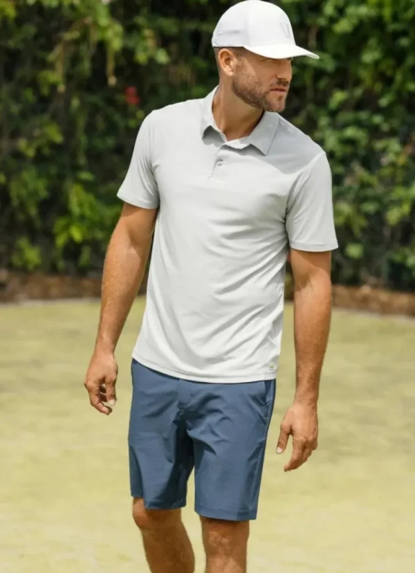 Clearance vuori Strato Tech Polo Platinum Heather