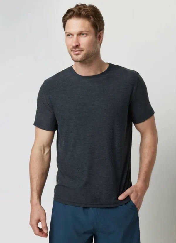 Discount vuori Strato Tech Tee Charcoal Heather