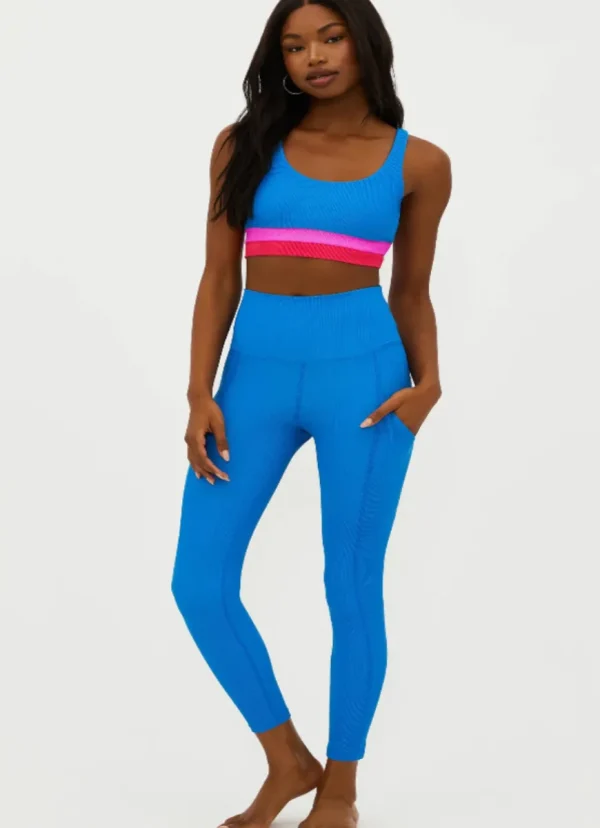 Hot BEACH RIOT Summer Legging Bluebell