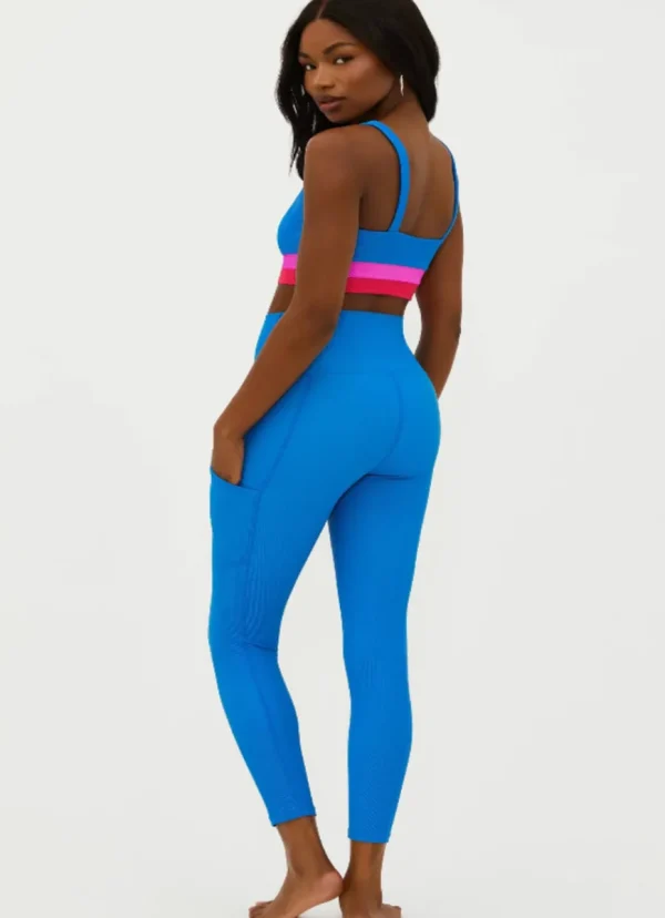 Hot BEACH RIOT Summer Legging Bluebell