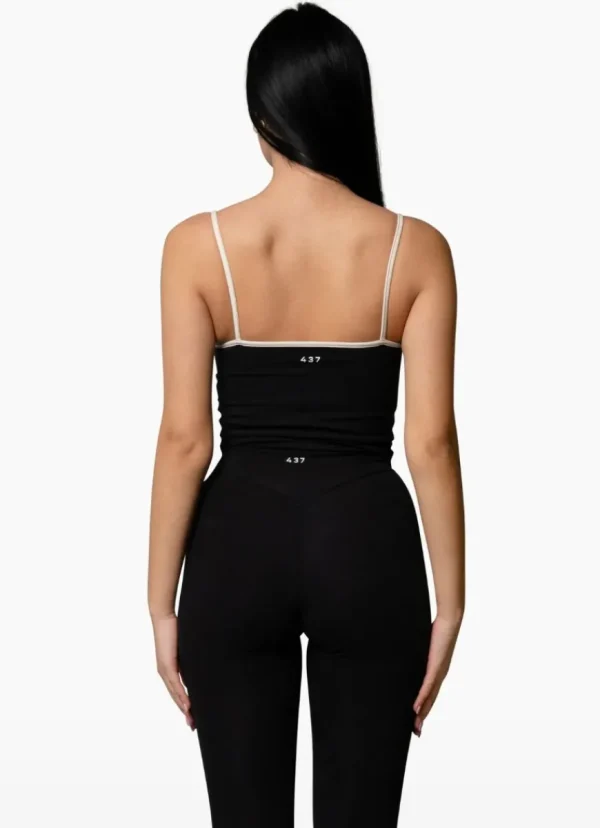 Clearance 437 The Ballet Tank Black/Crème