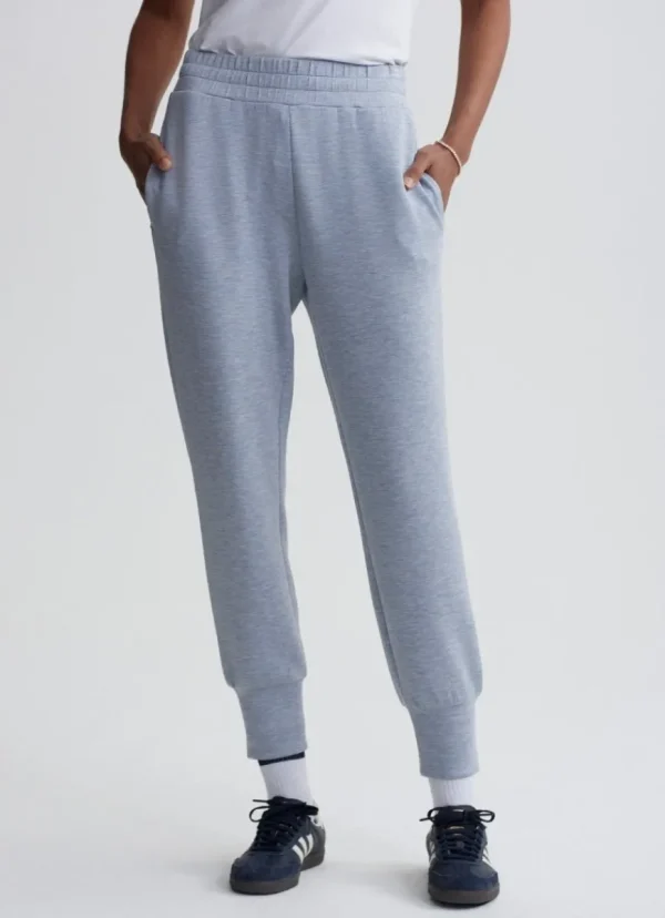 Fashion Varley The Slim Cuff Pant 25” Mid Blue Marl