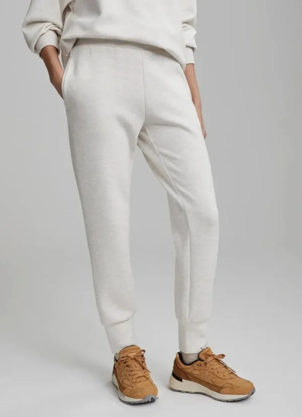 Outlet Varley The Slim Cuff Pant 27.5” Ivory Marl