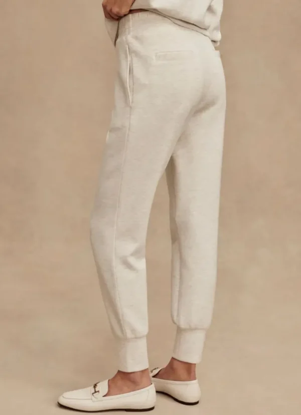 Discount Varley The Slim Cuff Pant 25" Ivory Marl