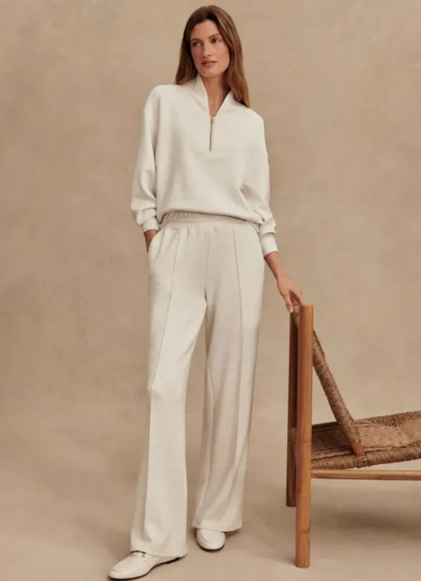 Online Varley The Wide Leg Pant 30” Ivory Marl
