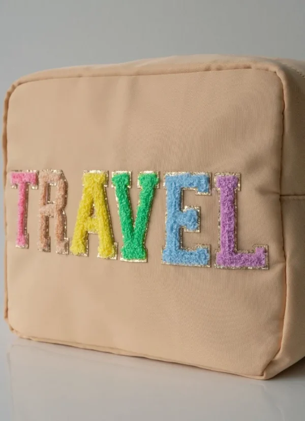 Outlet relevé Travel Large Pouch Sand