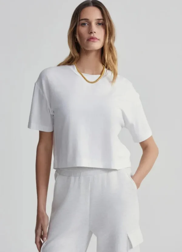 Best Varley Venice Easy Tee White
