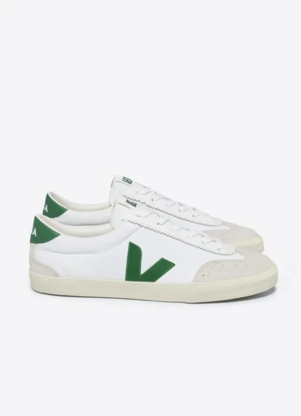 Discount Veja Volley Canvas Sneaker White/Emeraude