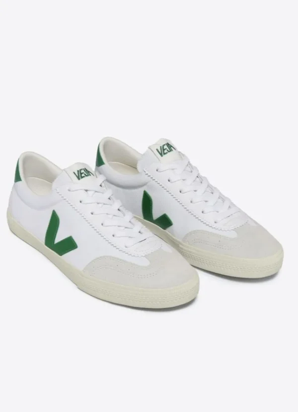 Discount Veja Volley Canvas Sneaker White/Emeraude