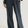 Best Aviator Nation Wide Leg Women’s Pocket Sweatpants Charcoal