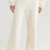 Best Aviator Nation Wide Leg Women’s Pocket Sweatpants Vintage White